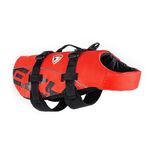 Ezydog DFD Dog Life Jacket - Adjustable Swimming Safety Vest with Reflective Trim & Durable Grab Handle - 50% More Flotation Material - Medium, Red