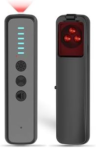 Premium Hidden Camera & GPS Tracker Detector - Spy Camera Finder with RF Signal Detection, 25H Long Battery Life, Compact & Travel-Friendly Design(Black)