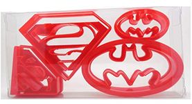 (8pcs) Super Hero Set of 4 Superman/Batman Cookie Cutter,Biscuit Cutter, Pastry, Cookie Cutter, Fondant Cutter Gift Boxed