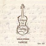 Kadence Violin String Set STR-V01 for Size 1/4, 1/2, 3/4, 4/4 Scale Medium Tension – Solid Steel Core, Warm Tone, Economical and Durable