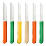 Starlinks Knife Set for Kitchen Use Home, Stainless Steel Sharp Knives, Serrated Knife Kitchen Set, Small Kitchen Tools Multi-Colour (6-Piece Set)