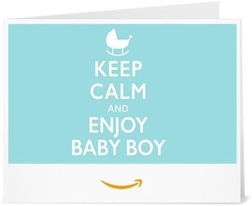 Carte cadeau Amazon.fr - Imprimer - Keep Calm and Enjoy Baby Boy