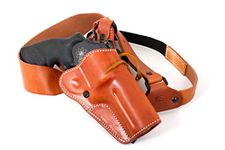 Diamond D Custom Leather Guides Choice Chest Holster- Ruger GP100-6", Natural