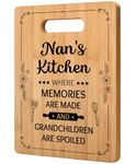 Nan Gifts from Grandchildren, Nan Birthday Gifts - Unique Handmade Bamboo Cutting Board, Nan Christmas Gifts, Mothers Day Gifts for Nan, Best Gifts for Nan, Kitchen Gifts for Nan