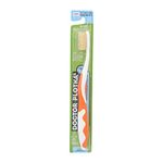 MOUTHWATCHERS Doctor Plotka's Mouthwatchers Antimicrobial Floss Bristle Silver Toothbrush, Adult, Orange