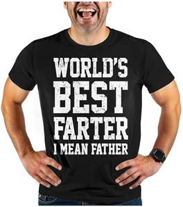 Tstars World Best Farter I Mean Father Shirt Gifts for dad from Daughter Son Funny t-Shirt for Men A1 3X-Large Black
