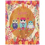 YISUMEI Blanket 150 x 200 cm Soft Fleece Blanket Bed Throw Owl Love