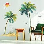 decalmile Palm Tree Wall Decals Tro