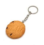 H-Customs Biscuit Cookie Chocolate Pastry Keychain Charm Brown