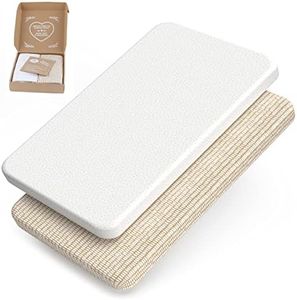 mimaDu® GOTS Organic Fitted Sheet 90 x 40 cm Extra Bed Fitted Sheet 40 x 90 cm Baby Fitted Sheet 40 x 90 Fitted Sheet 80 x 50 cm Suitable for Medium Baby Cots Fitted Sheet Oval 80 x 45 90 x 45 50 x 83