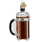 Old World Christmas French Coffee Press Ornament, Multi