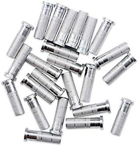 TIGER ARCHERY Aluminum Inserts .244/6.20mm& Bullet Field Points 5/16 Archery Practice Tips for Carbon Arrow Shaft… (Arrow Insert 24pcs)