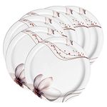 MILTON Lissome Melamine Dinner Plate, Set of 6, Crystal, (11'')