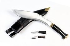 Official Issued - Genuine Gurkha Kukri Knife - 10-1/2 inches Blade Service No.1 Higly Polished Knife - Handmade by NHZ