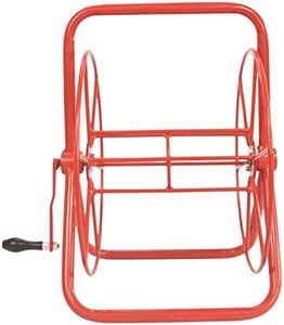 Mischief Green Hose Reel, It has a Maximum Capacity for Storing up to 120-ft, Made of Heavy Iron Material, Portable, Free wall mounting Accessories, Garden Pipe Roller