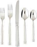 Fortessa Bistro 18/10 Stainless Steel Flatware, 5 Piece Place Setting, Service for 1