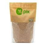 Yupik Organic Natural Sesame Seeds, 1 kg, Gluten-Free, Non-GMO, Vegan, Kosher, Raw Whole Seeds, Unsalted, Plant-Based Protein, Source of Fiber, Iron & Calcium, Ideal for Topping, Cooking & Baking