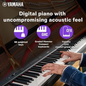 Yamaha P-225 Digital Piano – 88-Key, Black