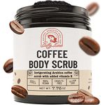 Coffee Body Exfoliator Scrub - Body Scrub Exfoliator for Dry Skin, Pure Arabica Coffee with Vitamin E, Scrubs & Body Treatments for Softer and Brighter Skin - Soothing and Revitalizing Spa Body Scrub