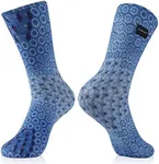 RANDY SUN Ultra-thin Waterproof Socks, Dry Socks Summer Breathable Unisex Running Hiking Cycling Everyday Active Healthy Life Socks, 1 Pair-Sky Blue-Mid Calf socks,X-Small