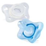 Emotional Rescue Physio Forma Mini Soft Teat Blue 0-2 m 100% Silicone Pack of 2 Multicoloured