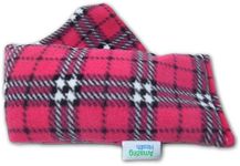 Heat Pack Plush Fleece Tartan Check Microwave Wheat Bag (Lavender, Cerise)