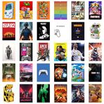 Wallgasm Pack of 30 Gaming Posters - Wall Collage Kit - 10cm x 15cm 300 GSM Posters | Poster Set For Room - Gaming Room Decoration Item - Gaming Poster For Wall