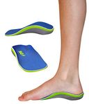 KidSole 3/4 Reinforced High Arch Support Children's Orthotic Insole. Slim Profile & Strong Support with Memory Foam Soft Top. KidSole Arch Alien (US Kids Size 0-3.5)