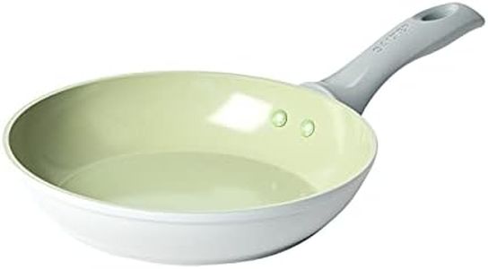 Salter BW09276 Earth Sartén de 20cm - Revestimiento Cerámico Antiadherente Saludable, Sin PFAS, Para Inducción, Aluminio, Para Huevos, Fácil Limpieza, Sin PFOA/PTFE, Mango que no Calienta, Verde/Gris
