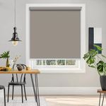 Colornest 100% Blackout Roller Blinds for Windows 47 Inch W X 72 Inch L Roll-Up Shades Sun UV Protection for Home & Office, Fossil| Heavy Duty in 38 MM Pole