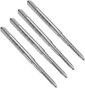 uxcell 4pcs Straight Flute Thread Tap, 2-56 UNC Screw Threading Tapping Tool Thread Milling Machine Taps, High-Speed Steel 6542 (HSS 6542)