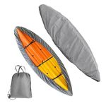 Opaltool 420D Thickened Kayak Canoe Cover, Waterproof Durable Canoe Storage Dust Cover UV Protection Sunblock Shield for Fishing Boat/Kayak/Canoe/Paddle Board