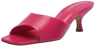 SCHUTZ Women's Ully Lo Double Strap Slip-On Heeled Sandal, Paradise Pink, 5.5 UK