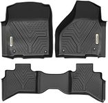 YITAMOTOR Floor Mats Compatible with Ram 1500, Custom Fit Floor Liners for 2019-2023 Ram 1500 Classic Quad Cab, 2012-2018 Dodge Ram 1500 Quad Cab Only, Black