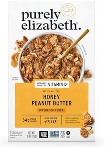 Purely Elizabeth, Honey Peanut Butter, Superfood Cereal with Vitamin D (1 Box, 11oz), 6g Fiber