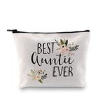 Aunt Gifts Best Auntie Ever Gifts Auntie gifts from Nephew Niece for Christmas Birthday Gifts Cosmetic Bag (Best Auntie Ever Bag CA)