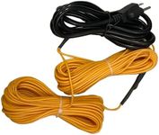 98Ft Soil Heating Cable for Greenhouse Electric Carbon Fiber Soil Heat Cable with Thermostat for Plant Soil Garden, Cold Frame (Temperature 131°F)