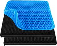 RaMokey Gel Seat Cushion for Long Sitting, Gel Cushion for Wheelchair Soft, Cooling Gel Chair Cushion More Comfortable, Gel Car Seat Cushion Breathable, Gel Seat Cushion for Office Chair for Hip Pain