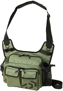 Daiwa Side Fit Bag (D) Khaki P 5.5 x 13.4 x 9.8 inches (14 x 34 x 25 cm)