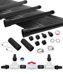 Sunquest Solar Pool Heater System - 4 (2ft x 10ft) Collectors w/Diverter Kit - Solar Heater for Above Ground & Inground Swimming Pools - DIY - Tube on Web Design Panel - Polypropylene UV Resistant