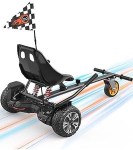 Gyroor K2 Hoverboard Go Kart Attachment for Kids & Adults, Adjustable Frame Length Hoverboard Seat Attachment for 6.5" 8" 10" Hoverboard Self Balancing Scooter