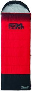 Coleman Sac de Couchage Simple Festival Single, Sac de Couchage Adulte, Chaude et Extra Longue, 225 x 80 cm, Température de Confort +4°C