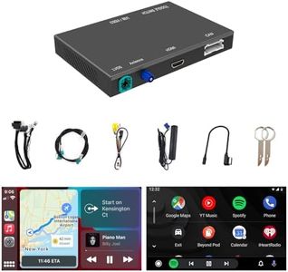 Wireless Apple CarPlay + Android Auto Retrofit Kit Compatible with Audi A3 S3 RS3 B9 2013-2019 Support Mirroring, HDMI Input, YouTube, USB Play, Audio Play via Aux or Car Original Bluetooth