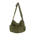 Canvas Messenger Bag Green