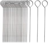 Honbay 30PCS Stainless Steel Barbecue Skewers Roast Goose Needles Turkey Lacers for Trussing Turkey and Barbecue (5.8 Inch)