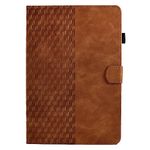 Longga iPad 9.7" Tablet Case, Pu Leather Embossed Pattern Stand Folio Tablet Cover with [Multi-Angle Viewing] [Pen Holder] [Auto Wake/Sleep] for iPad 9.7" 2017/2018/iPad Air/iPad Air 2 Case–Brown