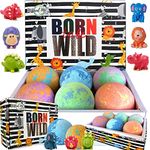 Bath Bombs for Kids with Toys Inside - Organic Bubble Bath Fizzies with Animal Toys. Gentle and Kids Friendly Spa Bath Balls, Bath Fizz Balls - Birthday Christmas Gift for Kids, Boys, Girls, Toddles