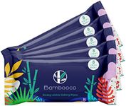 Bambooco Large Biodegradable Shower Bed in Bath Full Body Adult Wet Wipes in Recyclable Packaging - Pack of 40, Festival essentials, Camping essentials, Hiking accessories