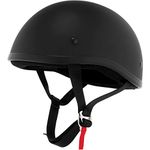 Skid Lid Original Helmet (Flat Black, Large)