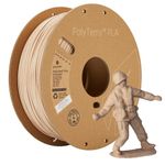 Polymaker Matte PLA Filament 1.75 Army Beige 1kg Carton Spool PLA Filament 1.75mm, PolyTerra PLA 3D Printer Filament Print with Most 3D Printers Using 3D Filament